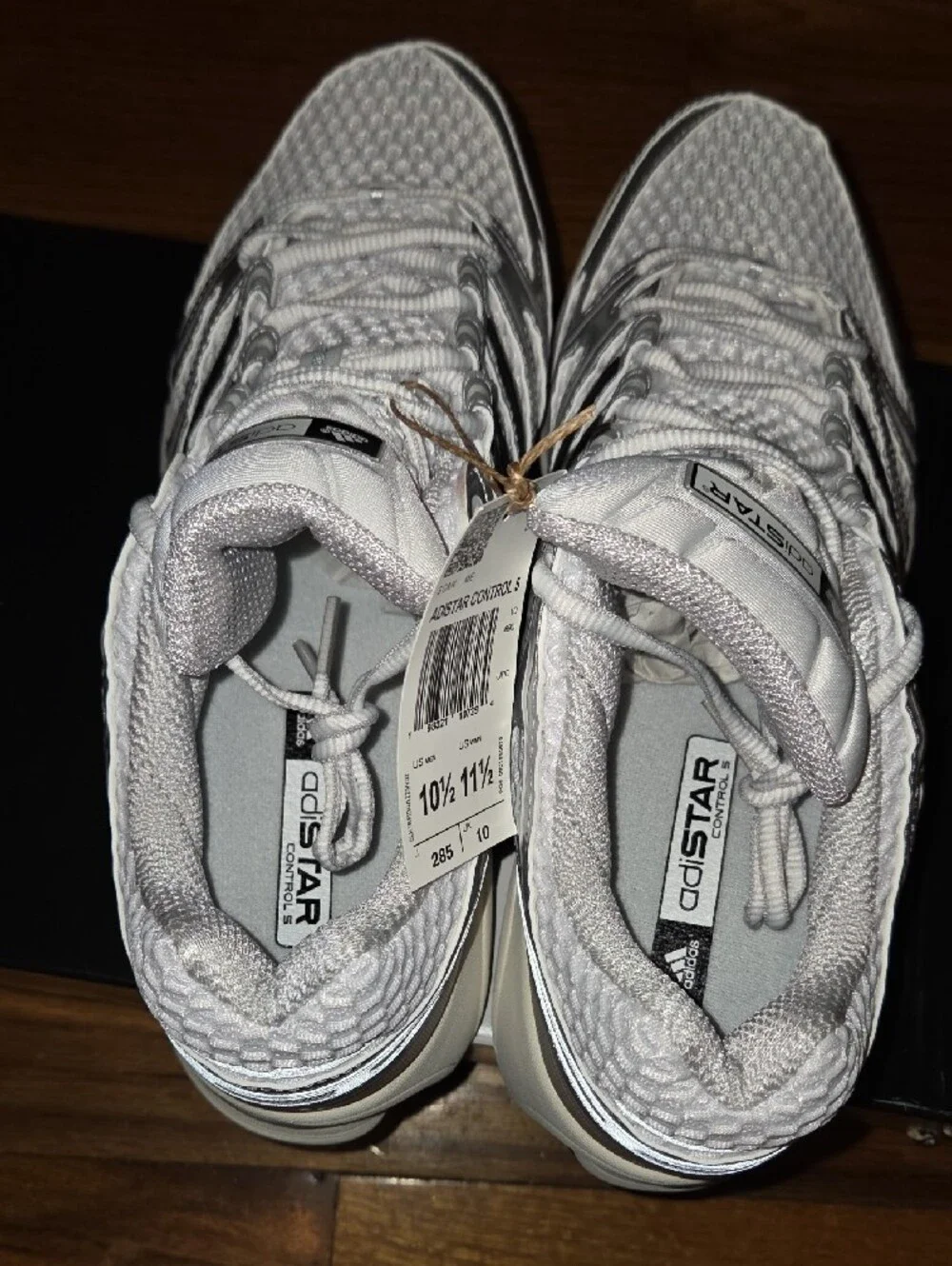 adidas Adistar Contol 5 Silver, White & Black Running Shoes Unisex